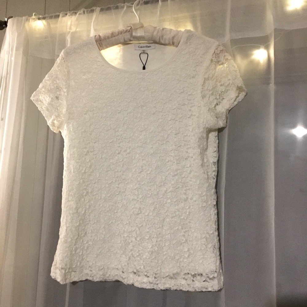 Flirty Lace Calvin Klein Top